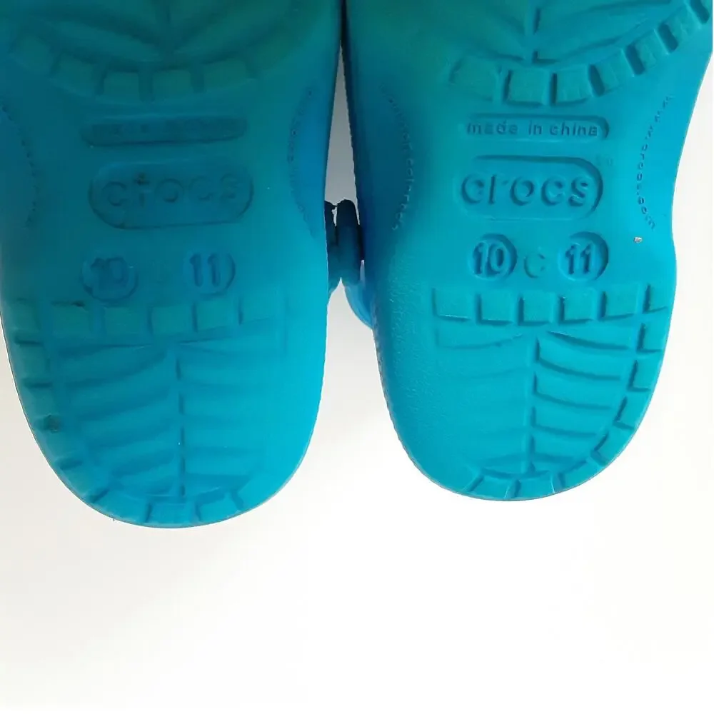 Crocs Clogs Boys C10/11 Water Shoes Bright Blue Slip On Casual Play Shoe Summer